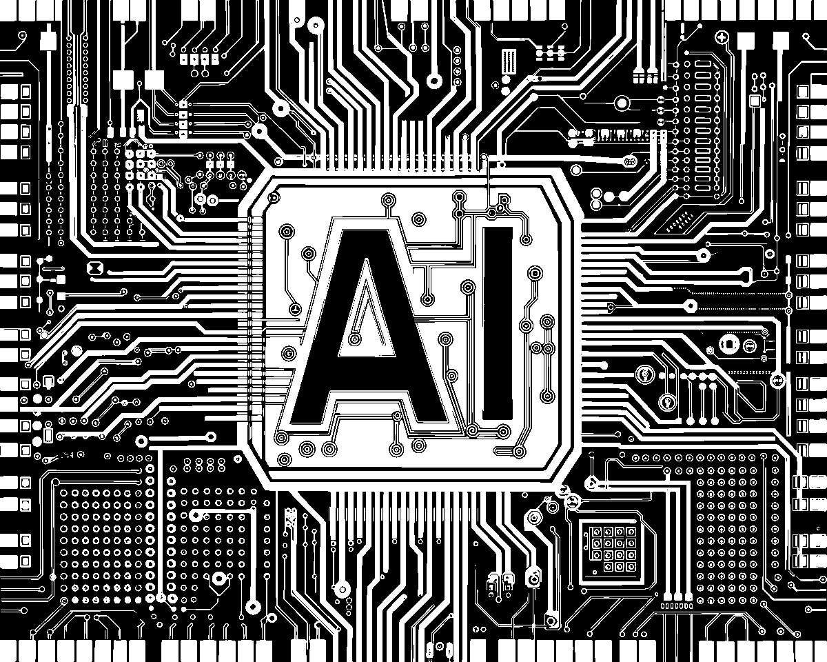 Free ai generated artificial intelligence typography vector