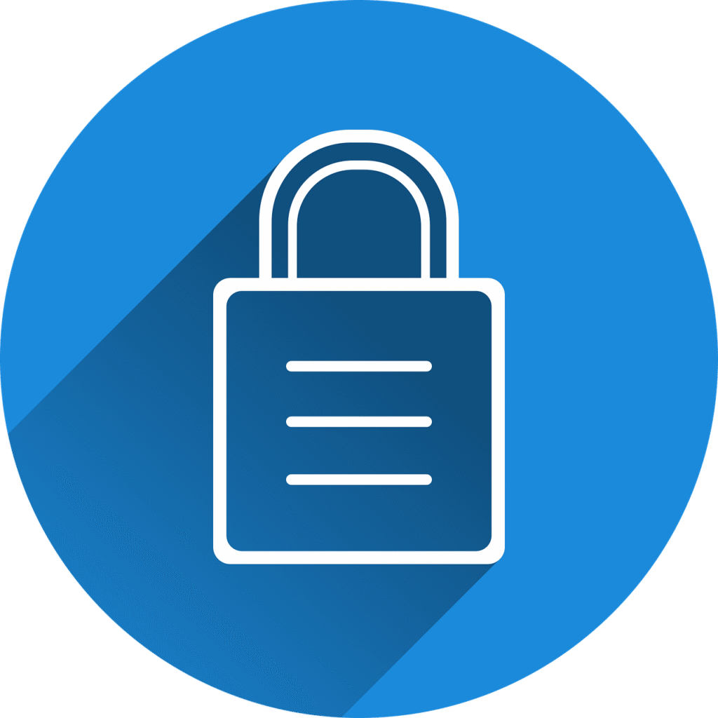 Free castle security locked vector