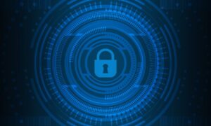 Free cyber security technology network illustration